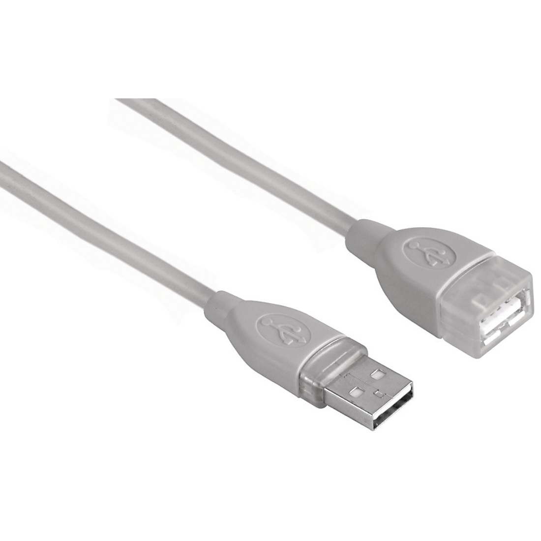 Hama USB 2.0 Extension Cable, Shielded, grey