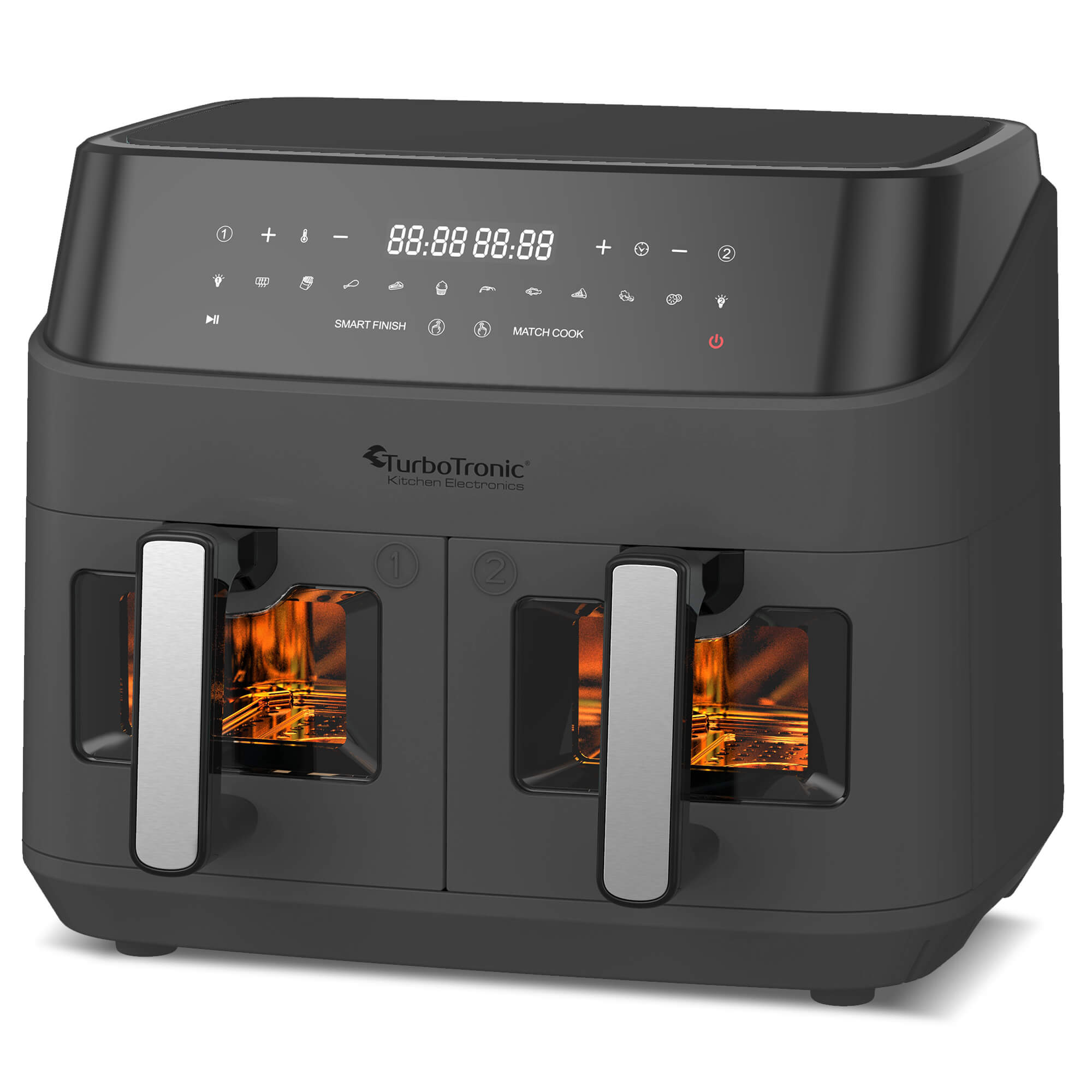 Dualchef Air Fryer Clearcook Black