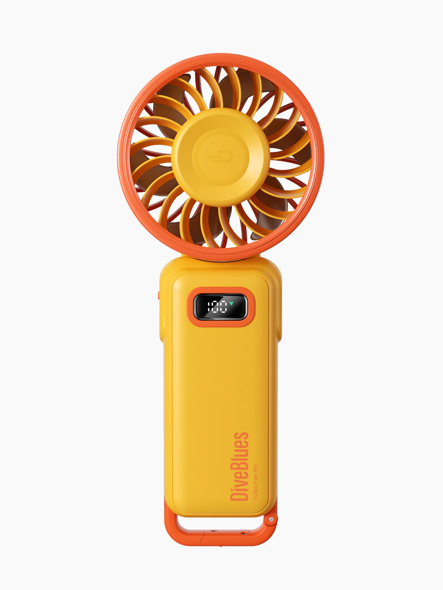 Diveblues Fanzy Handheld Fan Yellow/Orange